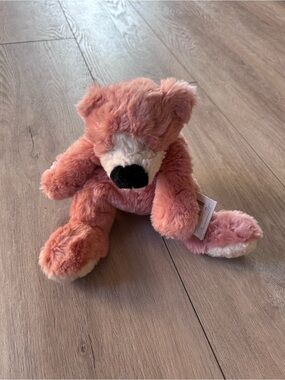 NWT Vintage Heritage Collection by GANZ Valentine Pink Teddy Bear Cream Accents